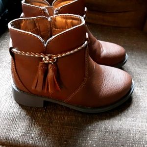 OSH GOSH Little Girls 9 Misha Brown Cow Girl Boots